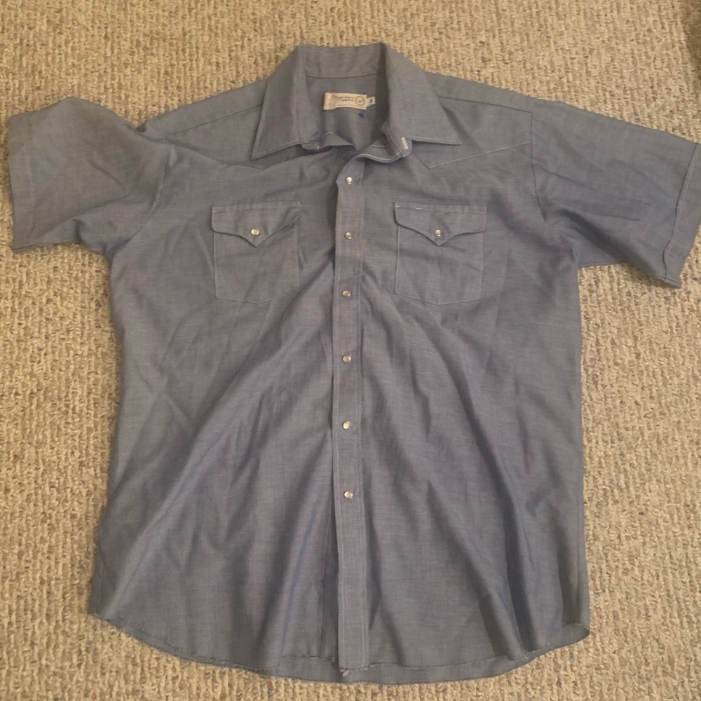 Classic Blue Button-Down Shirt